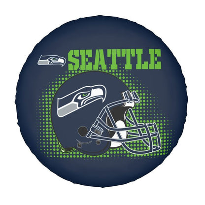 Seattle Seahawks Printed tire protection cover car sun protection tire protection cover