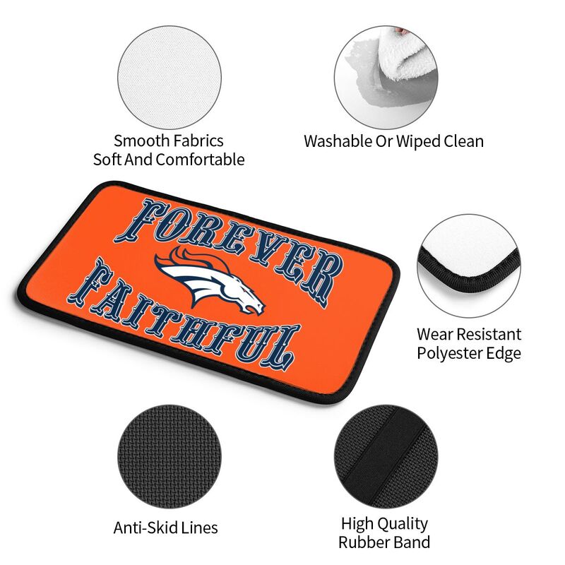 Denver Broncos Print car armrest box cover armrest protective cover
