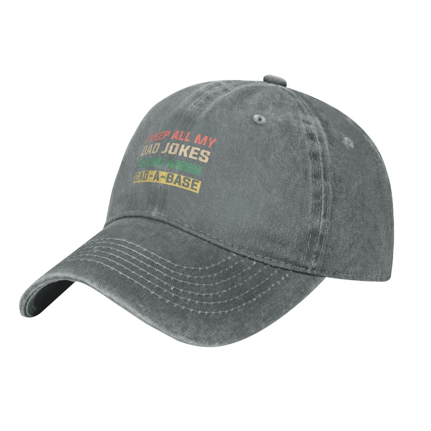 I Keep All My Dad Jokes In A Dad A Base Funny Printed unisex baseball cap adjustable cap outdoor casual cap truck driver cap