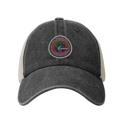 2d AABn Emblem Printed unisex baseball cap adjustable grid baseball cap veteran gift