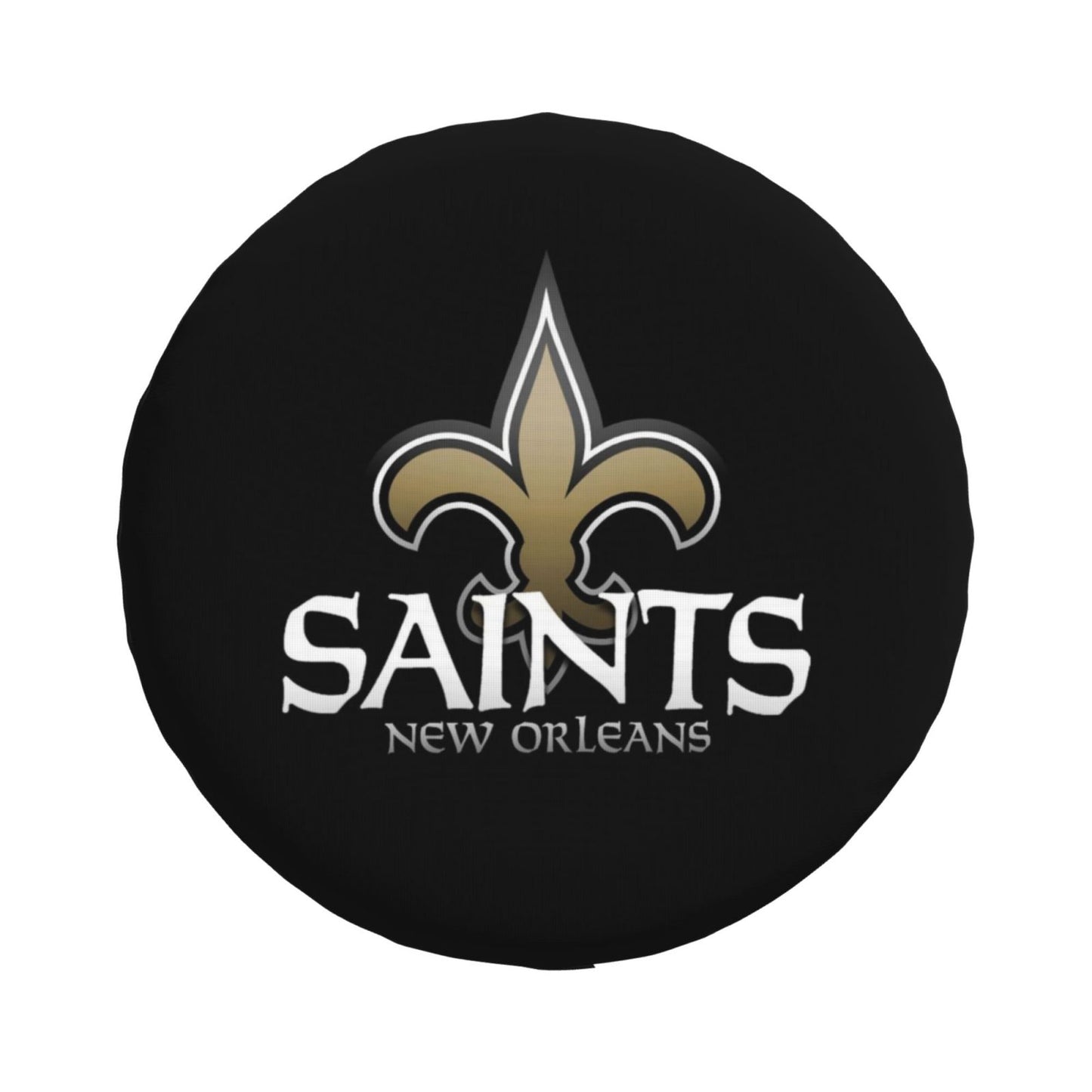 New Orleans Saints Pumpkin Moon Halloween Printed Car Tire Cover Tire Dust Cover