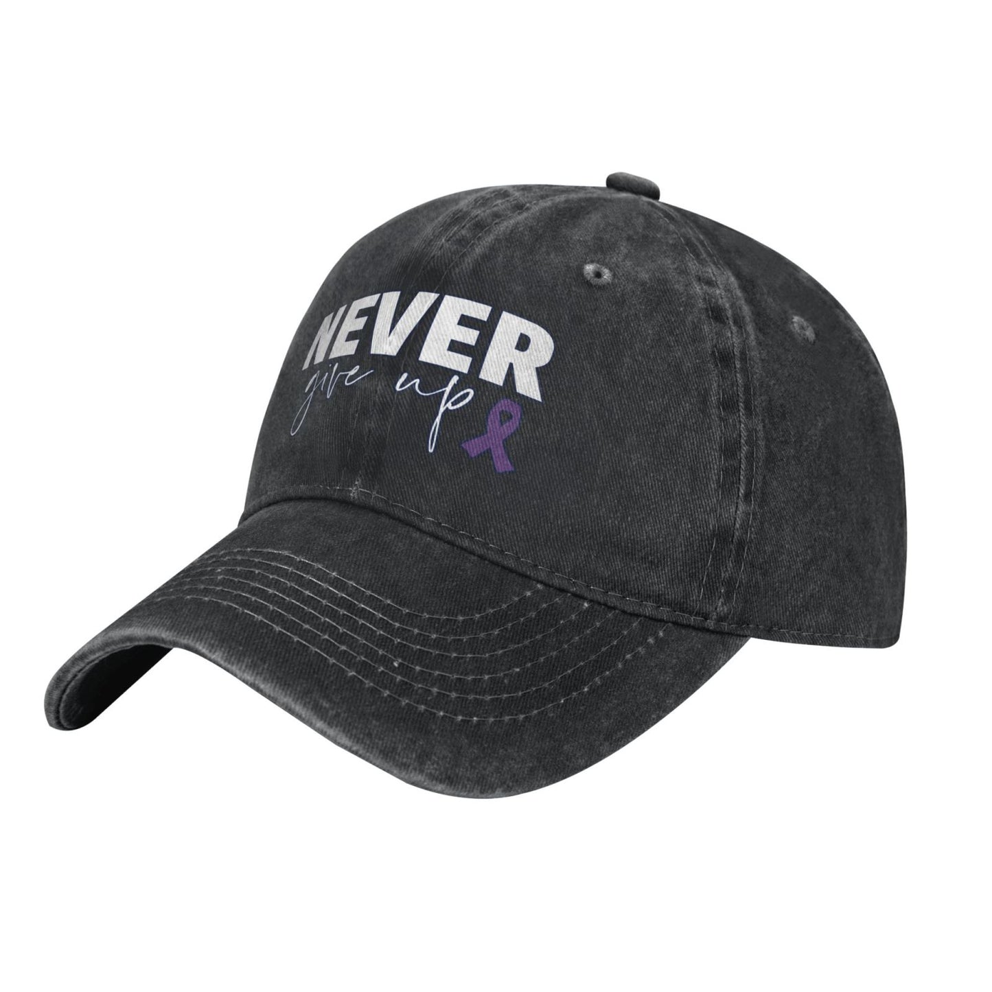 NEVER Give Up Printed unisex baseball cap outdoor hats adjustable cap trucker gift hat