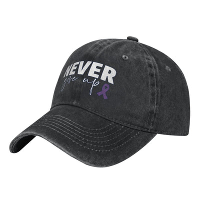 NEVER Give Up Printed unisex baseball cap outdoor hats adjustable cap trucker gift hat