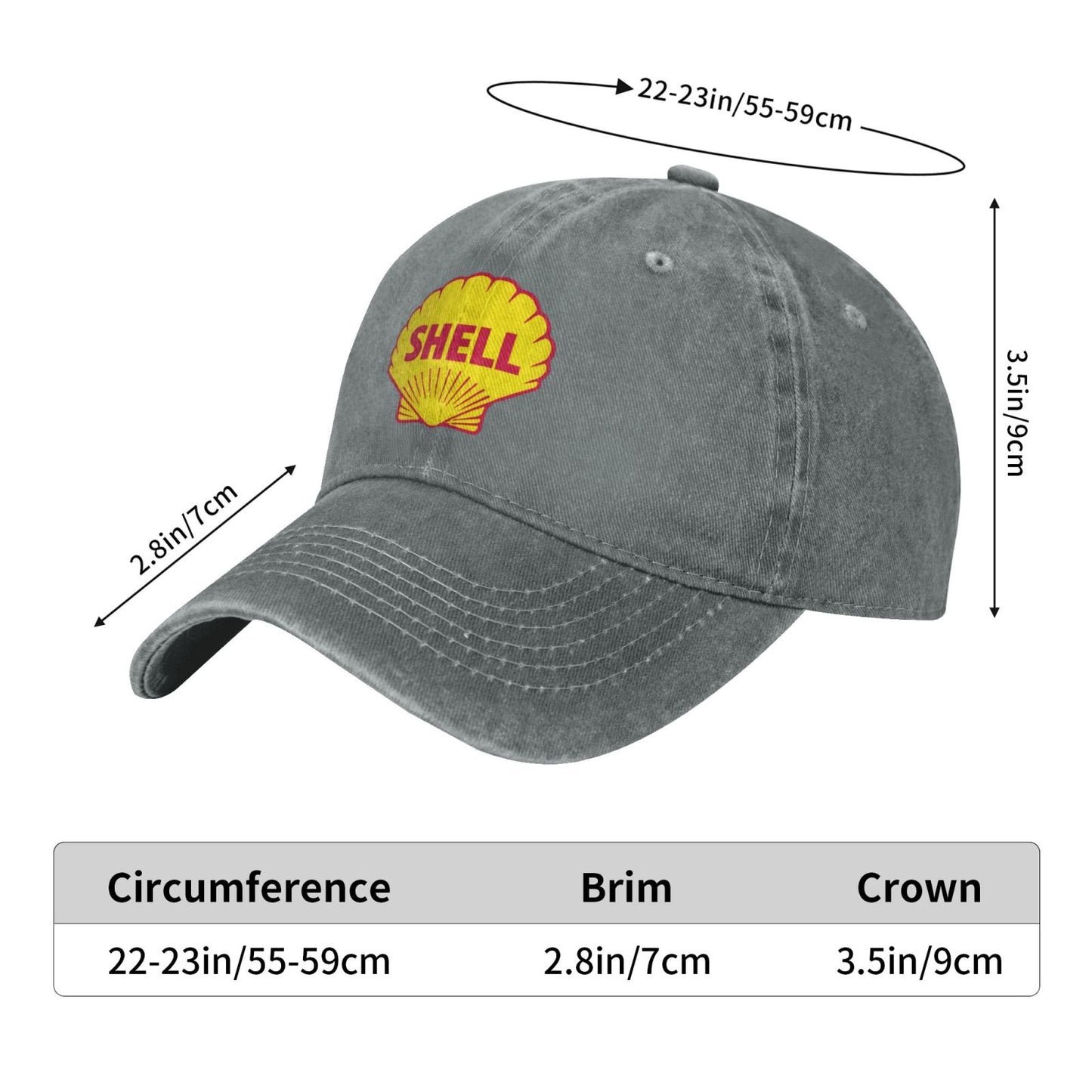 Shell Printing Printed unisex baseball cap adjustable cap outdoor sun hats trucker hat