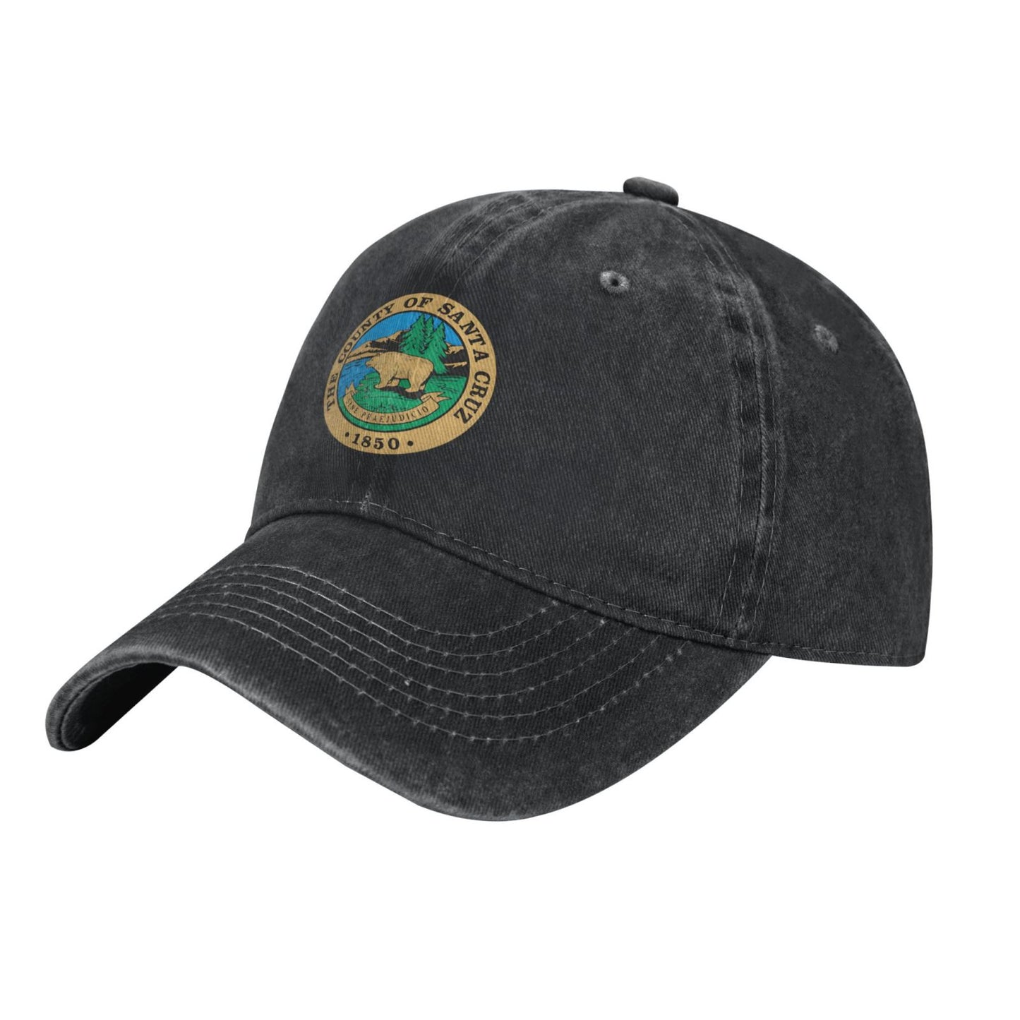 THE COUNTY OF SANTA CRUZ 1850 Printed unisex baseball cap adjustable cap outdoor sun hats trucker hat