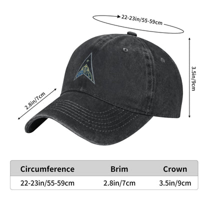 Space Delta 18 Emblem Printing unisex baseball cap adjustable cap veteran gift