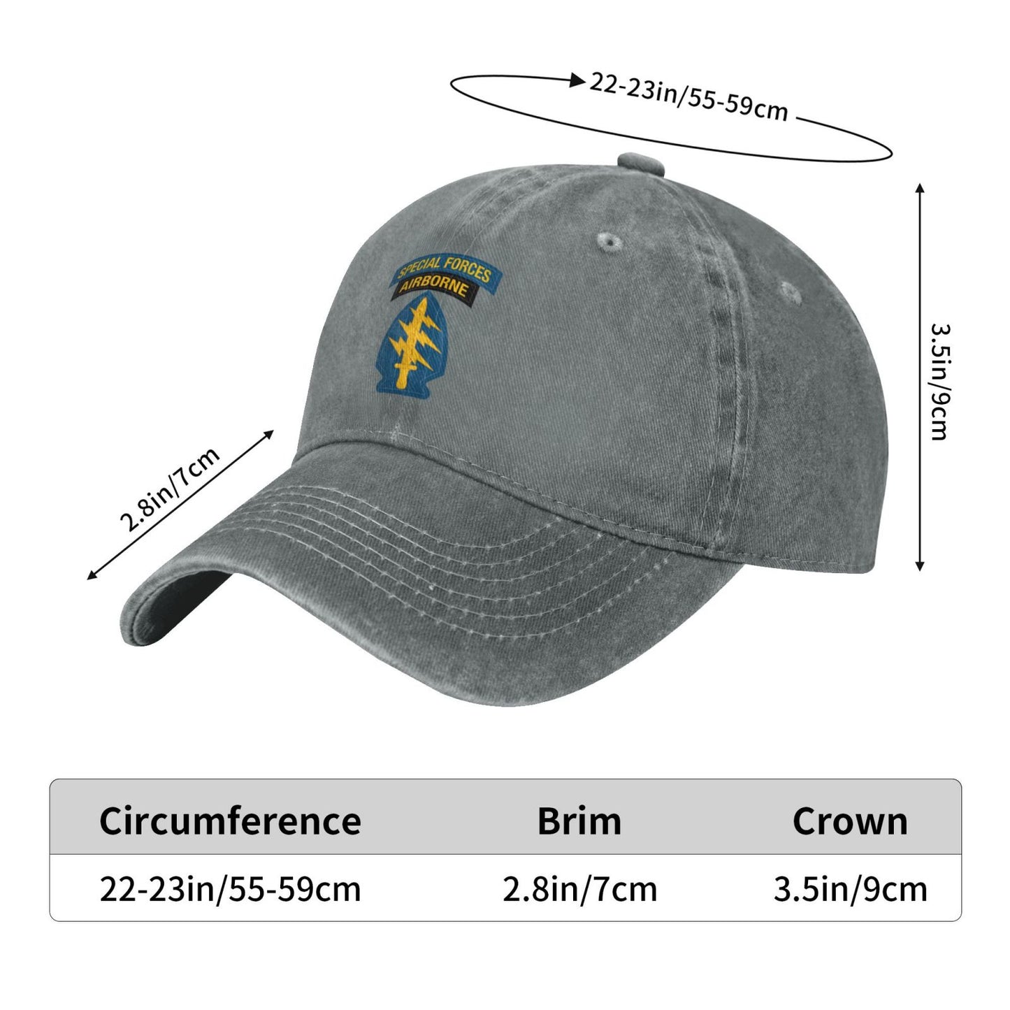 SPECIAL FORCES AIRBORNE Printed unisex baseball cap outdoor hats adjustable cap trucker gift hat