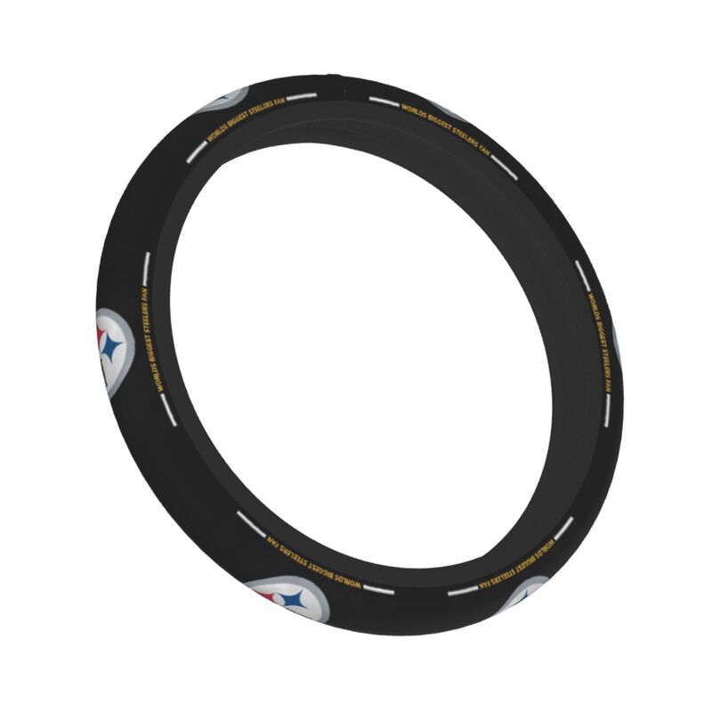 Pittsburgh Steelers 4 Printed breathable elastic steering wheel anti slip cover