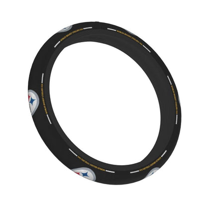 Pittsburgh Steelers 4 Printed breathable elastic steering wheel anti slip cover