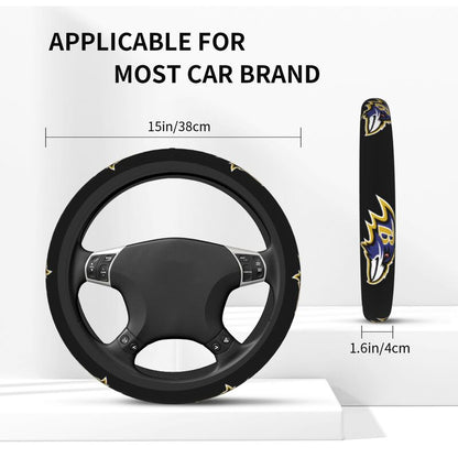 Baltimore Ravens 1 Printed breathable elastic steering wheel cover