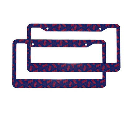 New York Giants Print front rear license plate holder circular hole license plate holder (one pair)