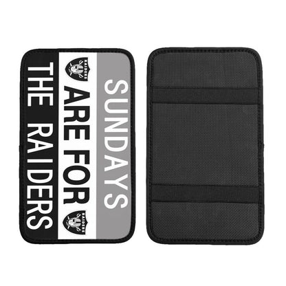 Las Vegas Raiders Personalized printed car armrest cover Car handrail box cushion