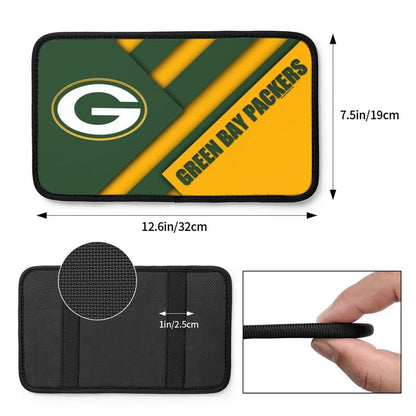 Car armrest box pad Green Bay Packers 1 Printed central armrest box pad protective pad
