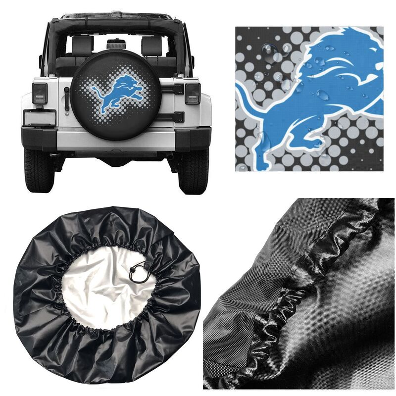 Detroit Lions Printing tire protection cover car sun protection tire protection cover