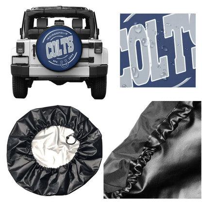 Indianapolis Colts Printing car tire protection cover car spare tire dust protection cover
