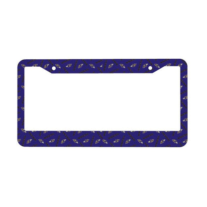 Baltimore Ravens Print front rear license plate holder circular hole license plate holder (one pair)
