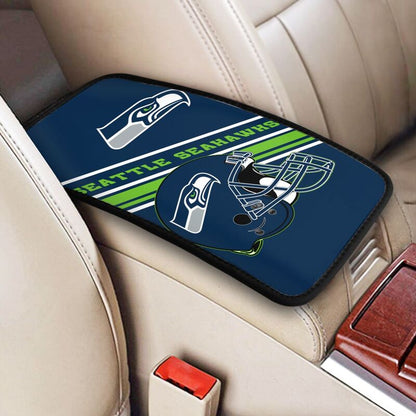 Seattle Seahawks Print armrest protective cover car armrest box cushion