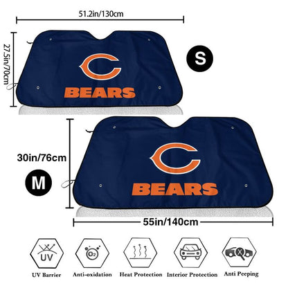Chicago Bears Printed car multi size front windshield sunshade car windshield sunshade