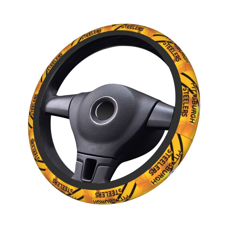 Pittsburgh Steelers 7 Printed breathable anti slip cover elastic steering wheel cover