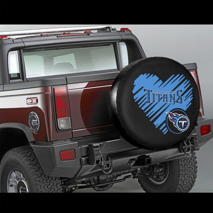 Tennessee Titans Printed car spare tire dust protection cover tire protection cover
