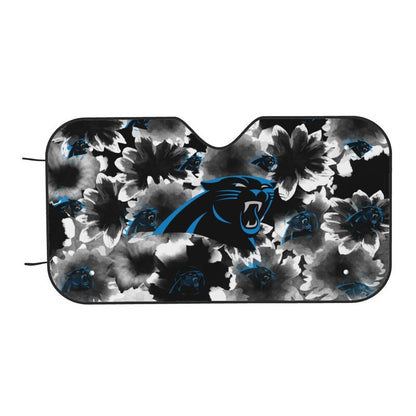 Carolina Panthers Printed multi size car front windshield sunshade car windshield sunshade