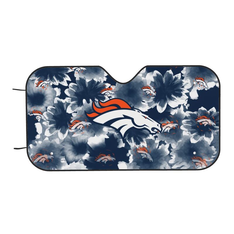 Denver Broncos Printed multi size car front windshield sunshade car windshield sunshade