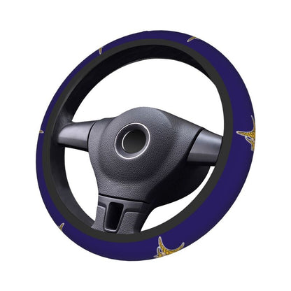 Minnesota Vikings 2 Printed breathable elastic steering wheel protective cover