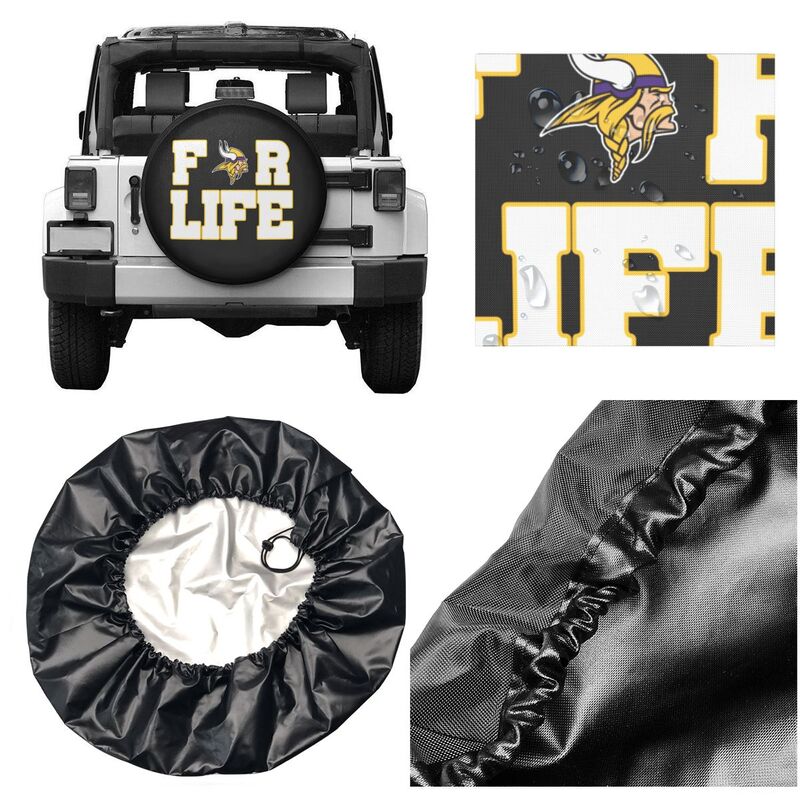Minnesota Vikings Printing tire protection cover car spare tire dust protection cover