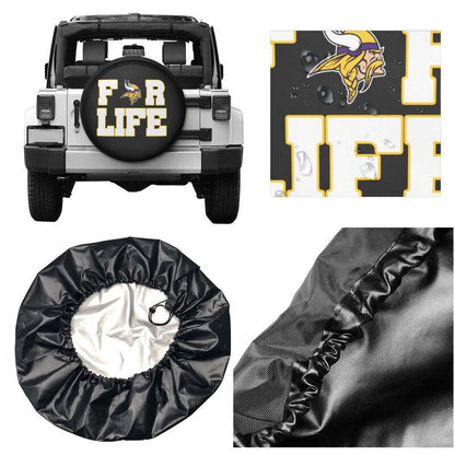 Minnesota Vikings Printing tire protection cover car spare tire dust protection cover