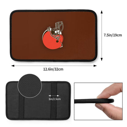 Cleveland Browns Printed car armrest box pad anti-abrasion pad