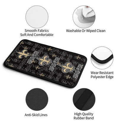 Car armrest box pad New Orleans Saints Printed central armrest box elbow pad