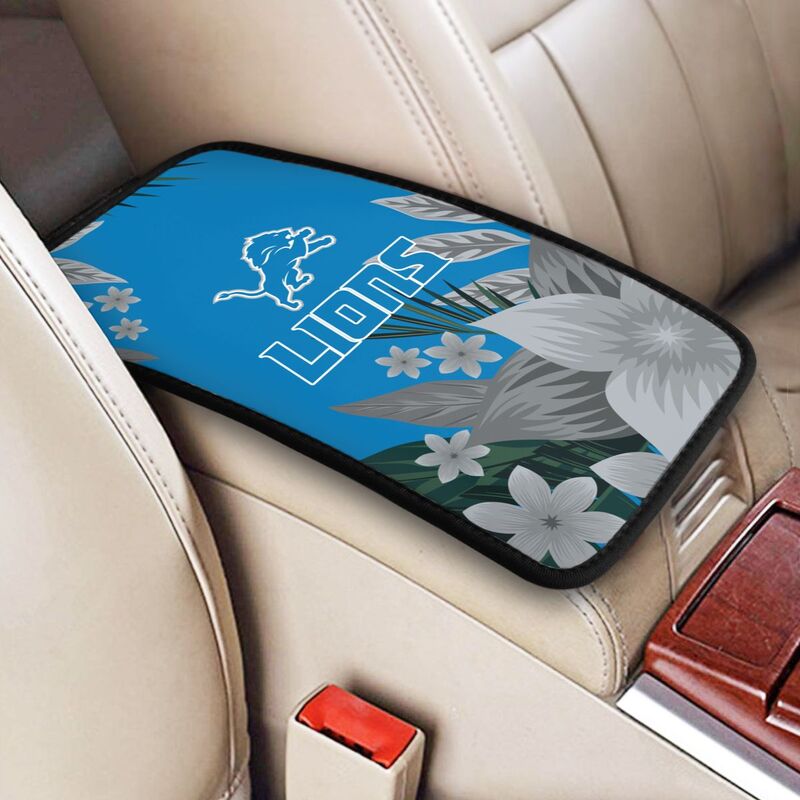 Detroit Lions Car armrest box protective cover car center console armrest pad