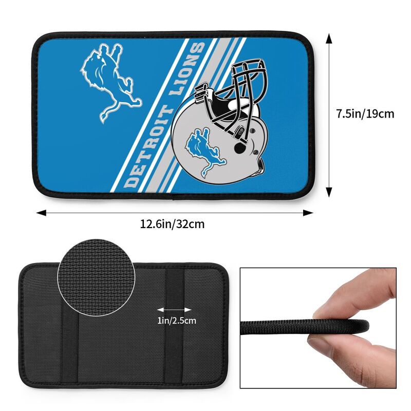 Detroit Lions Print armrest protective cover car armrest box cushion