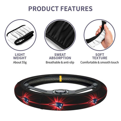 New England Patriots Printed breathable elastic steering wheel cover