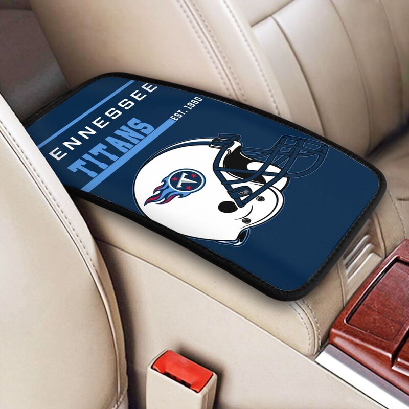 Tennessee Titans Print car armrest box cushion armrest protective cover