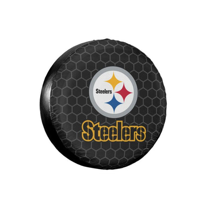 Pittsburgh Steelers 2 Grid printed car tire cover dustproof and waterproof tire cover