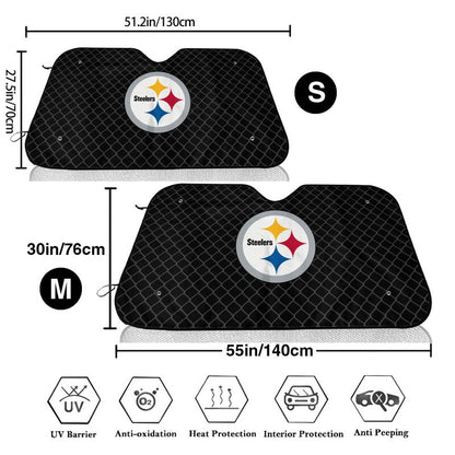 Pittsburgh Steelers Print Car windshield sunshades is suitable front Car windshield sunshades