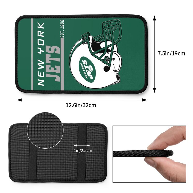 New York Jets Print car armrest box cushion armrest protective cover