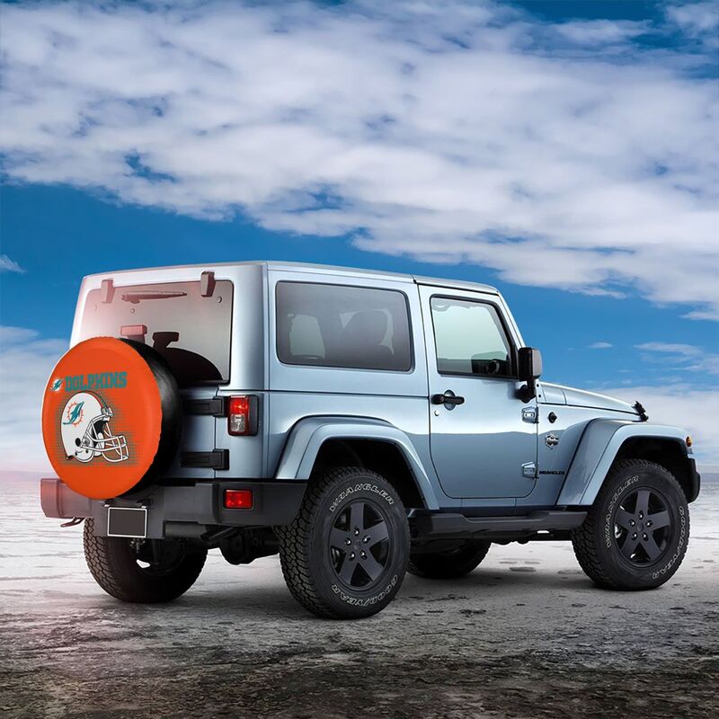 Miami Dolphins Printed tire protection cover car sun protection tire protection cover