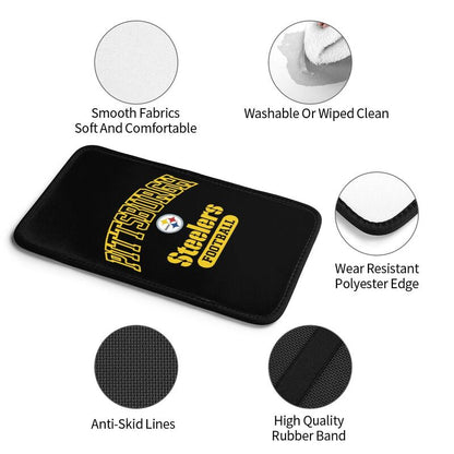 Car armrest box pad Pittsburgh Steelers 5 Printed central armrest box pad protective pad