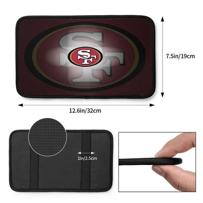 Car armrest box pad San Francisco 49ers Printed center armrest box pad protective pad