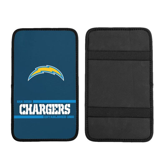 San Diego Chargers Printed car armrest box pad Protective pad