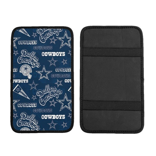 Car armrest box pad Dallas Cowboys Printed central armrest box cushion protective pad