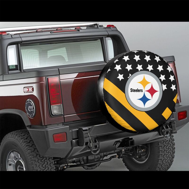 Pittsburgh Steelers 4 car dustproof sunscreen tyre protective cover Tyre protective cover