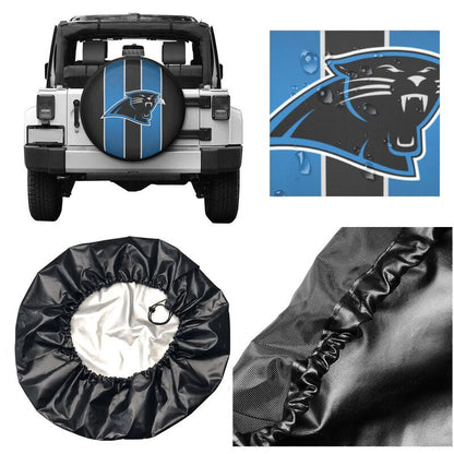 Carolina Panthers Print tire protection covers car sunscreen tire protection covers