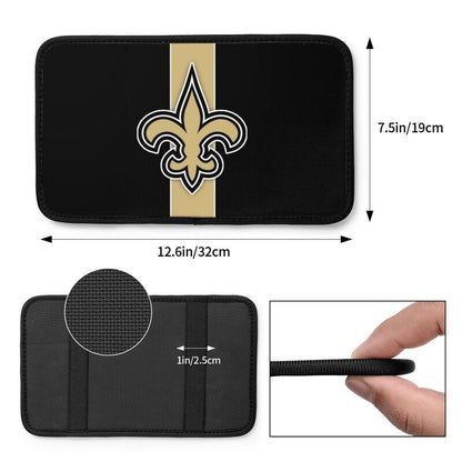 New Orleans Saints2 Printed car center armrest box pad anti slip pad