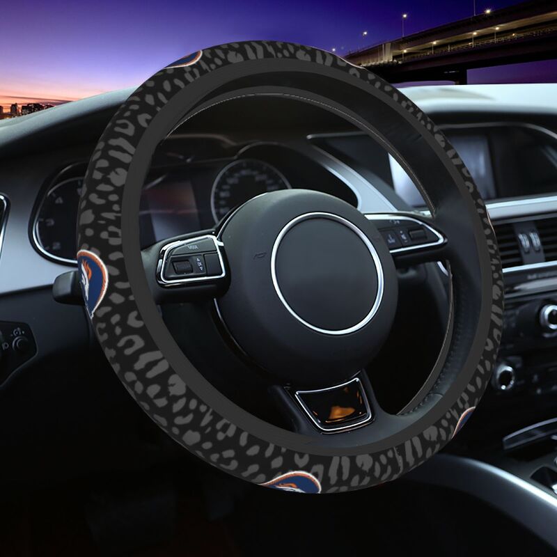 Denver Broncos Printed elastic steering wheel cover car steering wheel protective cover