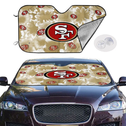 San Francisco 49ers Printed multi size car front windshield sunshade car windshield sunshade