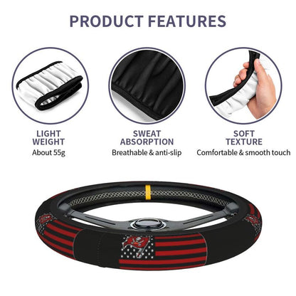 Tampa Bay Buccaneers Printed car protective cover elastic steering wheel cover
