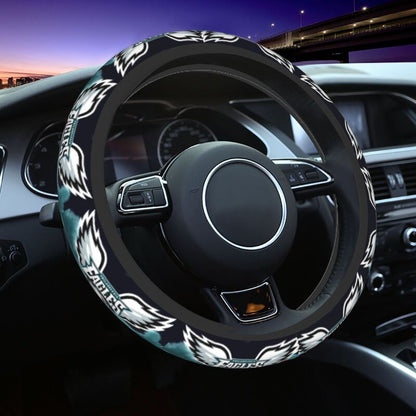Philadelphia Eagles Printed breathable elastic steering wheel protective cover